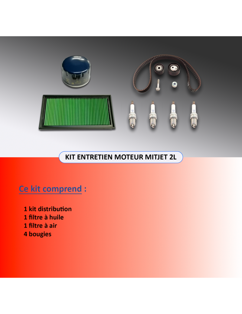 KIT ENTRETIEN MOTEUR MITJET 2L