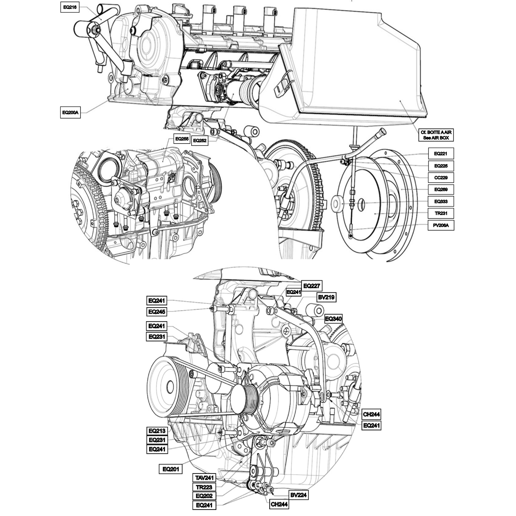 Detached pieces - Mitjet International - Mitjet 2L - Motor - General engine
